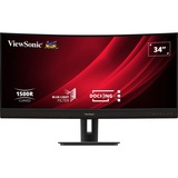 ViewSonic VG3456C pantalla para PC 86,4 cm (34") 3440 x 1440 Pixeles UltraWide Quad HD LED Negro, Monitor LED negro (mate), 86,4 cm (34"), 3440 x 1440 Pixeles, UltraWide Quad HD, LED, 5 ms, Negro