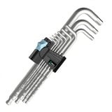Wera 3950/9 Hex-Plus Stainless 1 SB juego de llaves Allen, 9 piezas, Destornillador acero fino