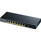 Zyxel GS1100-10HP v2 No administrado Gigabit Ethernet (10/100/1000) Energía sobre Ethernet (PoE) Negro, Interruptor/Conmutador No administrado, Gigabit Ethernet (10/100/1000), Energía sobre Ethernet (PoE), Montaje de pared