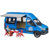 bruder MB Sprinter Camper con conductor, Automóvil de construcción azul