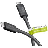 goobay Cable USB4 Versión 2.0, conector USB-C > conector USB-C, 80Gbit/s negro