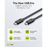 goobay Cable USB4 Versión 2.0, conector USB-C > conector USB-C, 80Gbit/s negro