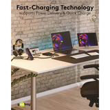 goobay Cargador de mesa multipuerto USB-C, PD, GaN, 100 vatios negro