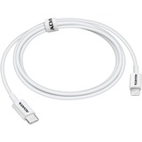 ADATA AMFICPL-1M-CBK cable de conector Lightning Negro blanco, 1 m, Lightning, USB C, Macho, Macho, Negro
