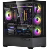 ALTERNATE Custom PC Series • Red Thunder Elements, Gaming-PC negro/Transparente
