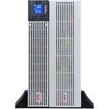 APC Easy UPS On-Line, 6000VA, Ion de litio negro/Plateado, 6kVA/6kW, Lithium-ion, Rack/Tower 5U, 230V, 1 Hard wire (1P+N+E) outlet, Intelligent Card Slot, Extended runtime, W/ rail kit, Doble conversión (en línea), 6 kVA, 6000 W, Seno, 120 V, 300 V