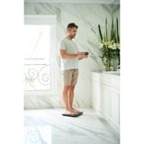 Beurer Báscula de análisis corporal BF 105 Body Complete, Balanza acero fino cepillado/Negro