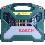 Bosch Coffret X-Line Titane de 50 piÃ¨ces 2607019327, Conjuntos de brocas & puntas verde, China, 6 pieza(s), 6,6 kg, 400 mm, 270 mm, 250 mm