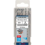 Bosch PRO Metal broca helicoidal HSS-G, Ø 6mm, Taladro 