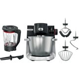 Bosch Serie 6 MUMS6ZS17 robot de cocina 1600 W 5,5 L Negro, Acero inoxidable negro/Acero fino, 5,5 L, Negro, Acero inoxidable, Giratorio, 3,5 kg, 3,5 kg, 1,1 m