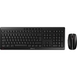 CHERRY Stream Desktop Recharge teclado Ratón incluido Universal RF inalámbrico QWERTY Inglés del Reino Unido Negro, Juego de escritorio negro, Completo (100%), Inalámbrico, RF inalámbrico, QWERTY, Negro, Ratón incluido