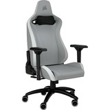 Corsair TC200 LEATHERETTE, Asientos de juego gris claro/blanco
