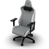 Corsair TC200 LEATHERETTE, Asientos de juego gris claro/blanco