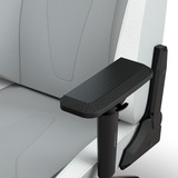 Corsair TC200 LEATHERETTE, Asientos de juego gris claro/blanco