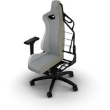 Corsair TC200 LEATHERETTE, Asientos de juego gris claro/blanco