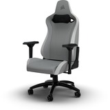 Corsair TC200 LEATHERETTE, Asientos de juego gris claro/blanco