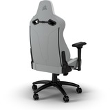 Corsair TC200 LEATHERETTE, Asientos de juego gris claro/blanco