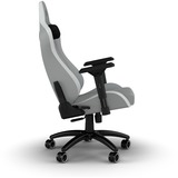 Corsair TC200 LEATHERETTE, Asientos de juego gris claro/blanco