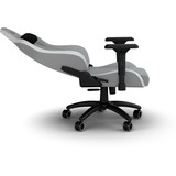 Corsair TC200 LEATHERETTE, Asientos de juego gris claro/blanco