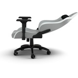 Corsair TC200 LEATHERETTE, Asientos de juego gris claro/blanco