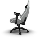 Corsair TC200 LEATHERETTE, Asientos de juego gris claro/blanco