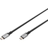 Digitus Cable USB4 Gen 2x2, conector USB-C > conector USB-C, 20 Gbit/s negro/Gris