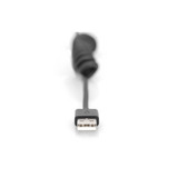 Digitus Cable en espiral USB 2.0 USB-A > USB-C negro