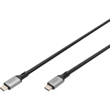 Digitus DB-300443-030-S, Cable negro/Gris