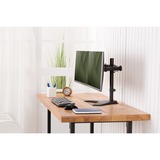 Digitus Soporte de monitor universal dual, Soporte de pie negro (mate), Independiente, 8 kg, 38,1 cm (15"), 81,3 cm (32"), 100 x 100 mm, Negro