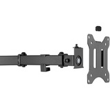 Digitus Soporte de monitor universal dual, Soporte de pie negro (mate), Independiente, 8 kg, 38,1 cm (15"), 81,3 cm (32"), 100 x 100 mm, Negro
