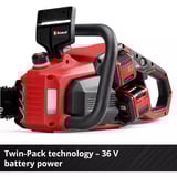 EINHELL GP-LC 36/40 Li BL-Solo, Motosierra rojo/Negro