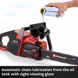 EINHELL Motosierra profesional a batería GP-LC 36/40 Li BL-Solo, 36 Voltios (2x18V) rojo/Negro
