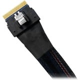 Icy Dock Cable SlimSAS x8 SFF-8654 > 2x SlimSAS x4 SFF-8654 negro