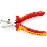 KNIPEX 11 06 160 Naranja, Rojo pelacable, Alicates pelacables 1 cm, 5 mm, De plástico, Naranja, Rojo, 16 cm, 166 g