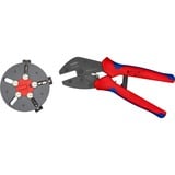 KNIPEX MultiCrimp con cargador intercambiable, Crimpadora rojo/Azul