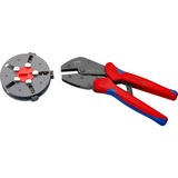KNIPEX MultiCrimp con cargador intercambiable, Crimpadora rojo/Azul