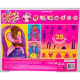 Mattel Barbie Color Reveal ¡Brillo! Muñeca cambio de cabello azul brillante, Muñecos 