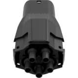 NRGkick Adaptador de enchufe para estaciones de carga Tipo 2, máx. 32A, 22kW negro/Rojo