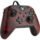 PDP 049-012-EU-RD mando y volante Negro, Rojo USB Gamepad Analógico/Digital Xbox, Xbox One rojo/Transparente, Gamepad, Xbox,Xbox One, Cruceta, Botón Compartir, Analógico/Digital, Alámbrico, USB