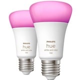 Philips Hue 8719514291317A Iluminación inteligente, Lámpara LED Philips Hue White and Color ambiance 8719514291317A, Bombilla inteligente, Bluetooth/Zigbee, Blanco, LED, E27, A60