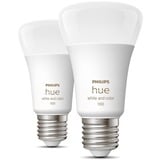 Philips Hue 8719514291317A Iluminación inteligente, Lámpara LED Philips Hue White and Color ambiance 8719514291317A, Bombilla inteligente, Bluetooth/Zigbee, Blanco, LED, E27, A60