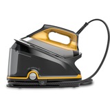 Rowenta DG764 2200 W 1,1 L Suela Microsteam 400 HD Láser Negro, Oro, Estación de planchado a vapor negro/Naranja, 2200 W, 325 g/min, Suela Microsteam 400 HD Láser, 6,4 bar, 1,1 L, 100 g/min