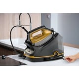 Rowenta DG764 2200 W 1,1 L Suela Microsteam 400 HD Láser Negro, Oro, Estación de planchado a vapor negro/Naranja, 2200 W, 325 g/min, Suela Microsteam 400 HD Láser, 6,4 bar, 1,1 L, 100 g/min