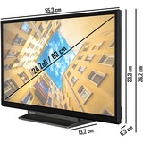 Toshiba 24WK3C63DAY, Televisor LED negro