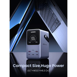UGREEN Nexode Power Bank 48000 mAh Litio Gris, Banco de potencia gris, 48000 mAh, Litio, Gris