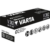 VARTA SR721 SW/SR58/V362 1BL Batería de un solo uso Óxido de plata plateado, Batería de un solo uso, SR58, Óxido de plata, 1,55 V, 1 pieza(s), 21 mAh