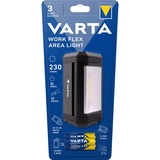 VARTA WORK FLEX AREA LIGHT lámpara de emergencia 230 lm Negro, Luz de trabajo negro, 230 lm, Negro, 35 h, 119 mm, 227 g