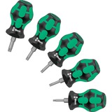 Wera 05008876001 destornillador manual Juego Destornillador estándar negro/Verde, 116 mm, 38 mm, 113 mm, 228 g, Negro / Azul