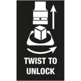 Wera 9607 Barra magnética para dados B Impaktor 1 juego de dados de 3/8", Llave de tubo negro/Verde