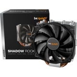 be quiet! SHADOW ROCK SLIM 2 Procesador Enfriador 13,5 cm Aluminio, Negro, Cobre 1 pieza(s), Disipador de CPU Enfriador, 13,5 cm, 1400 RPM, 11,5 dB, 23,7 dB, Aluminio, Negro, Cobre